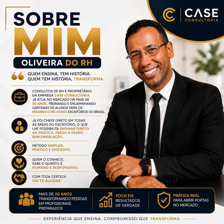 Sobre mim — Oliveira do RH · CASE CONSULTORIA